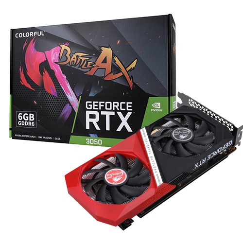 COLORFUL 지포스 RTX 3050 토마호크 DUO D6 6GB_이미지