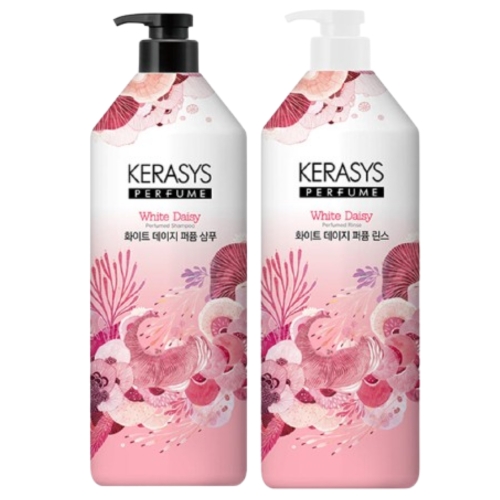  케라시스 화이트 데이지 퍼퓸 샴푸 1000ml+린스 1000ml 2종세트