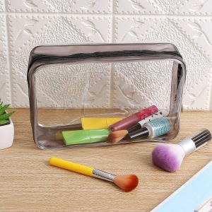 1300K 굿즈트리 블랙라인 사각 투명 파우치 23x15cm