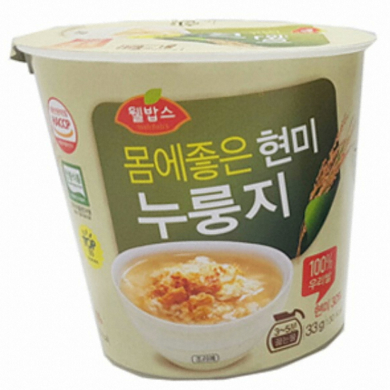 오성 오성푸드 몸에좋은 현미컵 누룽지 33g (30개)_이미지