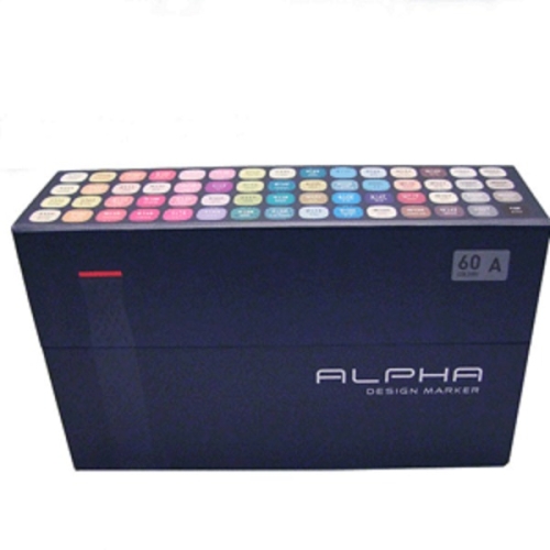 알파색채 디자인 마카세트 (60색(A))_이미지