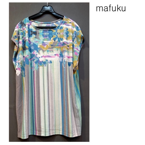 마후쿠 빅사이즈 아이스스판 롱티셔츠ab5370