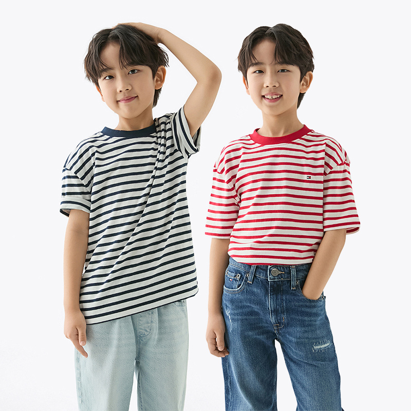 타미힐피거 아카이브 스트라이프 티셔츠 2종 T42F0KKO220BT2