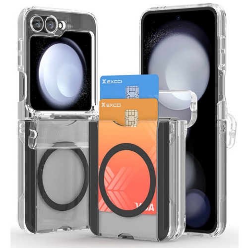 EXCCI 갤럭시Z 플립7 FE 가디언 카드수납 코팅 맥세이프 케이스