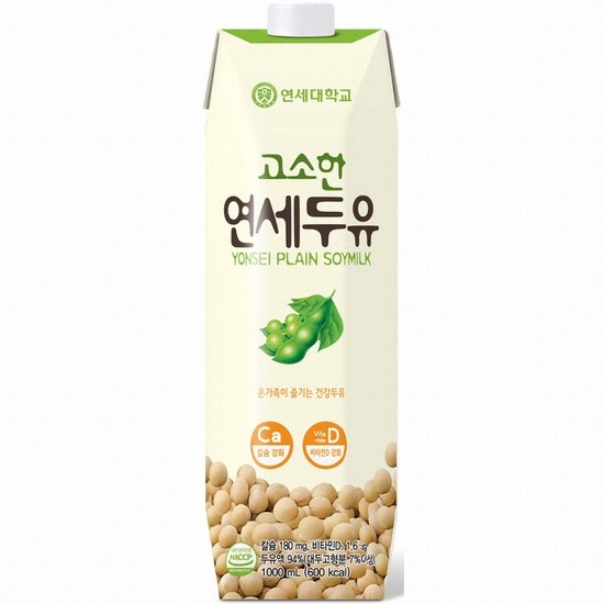 연세우유 연세두유 플레인 1L 12개 /고소한두유 (12개)_이미지