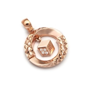 KT알파 쇼핑 온라인 14K 큐브 딸랑이 웨이브 컷팅 펜던트 JNP39642 일상이 알파가 되다 KT알파 쇼핑