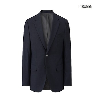 트루젠 FW 다크 네이비 팬시 데님라이크 수트 <b>자켓</b> J-TEW0-TJ320-660