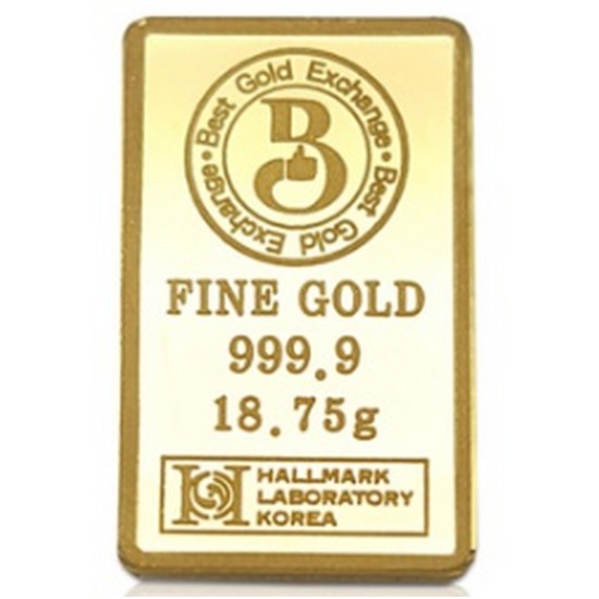 베스트금거래소  카드형 프레스 골드바 18.75g