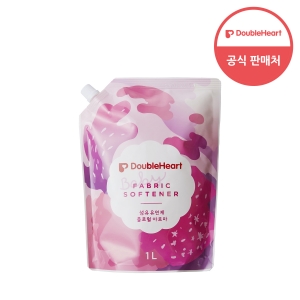 유한킴벌리 더블하트 섬유유연제 플로럴아로마 리필 1L (1개)_이미지