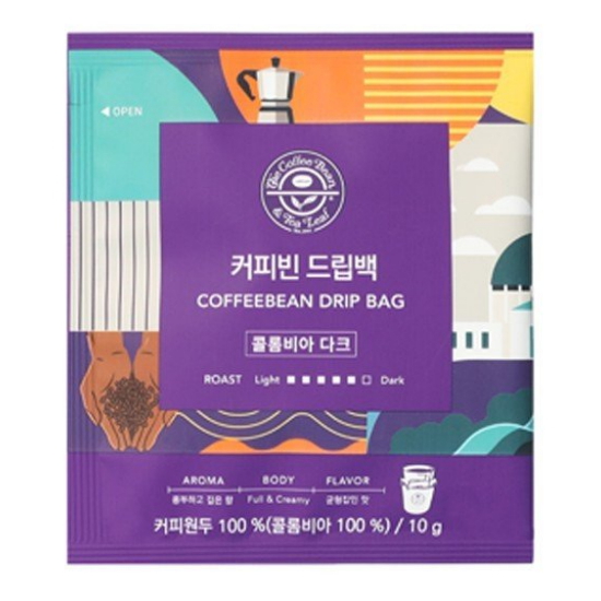 커피빈 드립백 콜롬비아 다크 5T이미지입니다. 누르면 해당 게시물로 새창이동합니다.