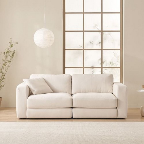 무에나 모듈형 기능성 패브릭 소파 3인용