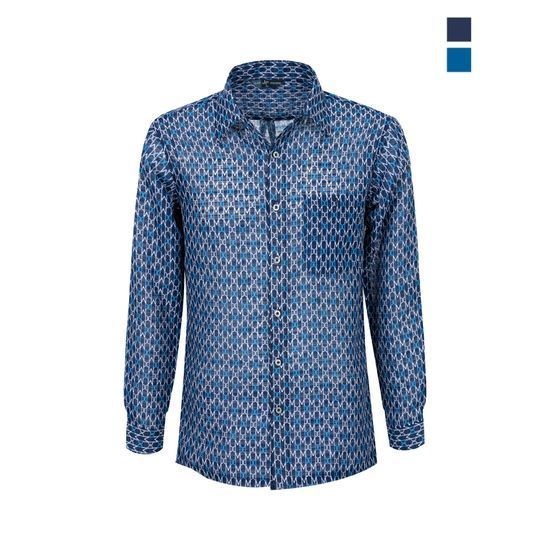 쟌피엘 남성 알파벳 하와이안 긴팔 남방셔츠 Model No_J25E005_이미지