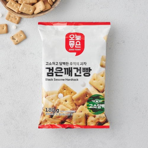 롯데쇼핑 오늘좋은 검은깨건빵 180g (1개)_이미지