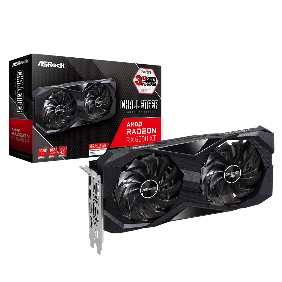 ASRock 라데온 RX 6600 XT CHALLENGER D OC D6 8GB 디앤디컴