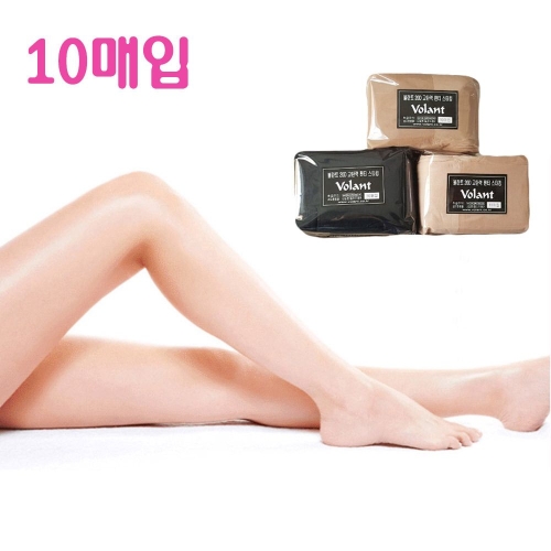[불명] 여성 커피색 승무원 살스 검은스타킹 20데니아 10매_이미지