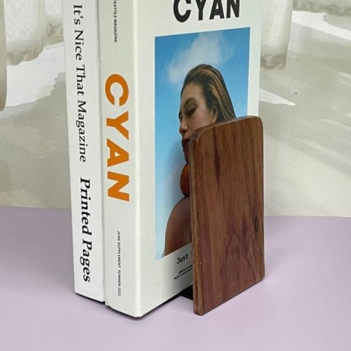 셀러허브 북엔드 월넛 원목 책칸막이 스퀘어형 북앤드 S17601232