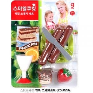 주방놀이 엄마놀이 스마일쿠킹 싹뚝 장난감 세트 쏘세지 749508 소꿉놀이