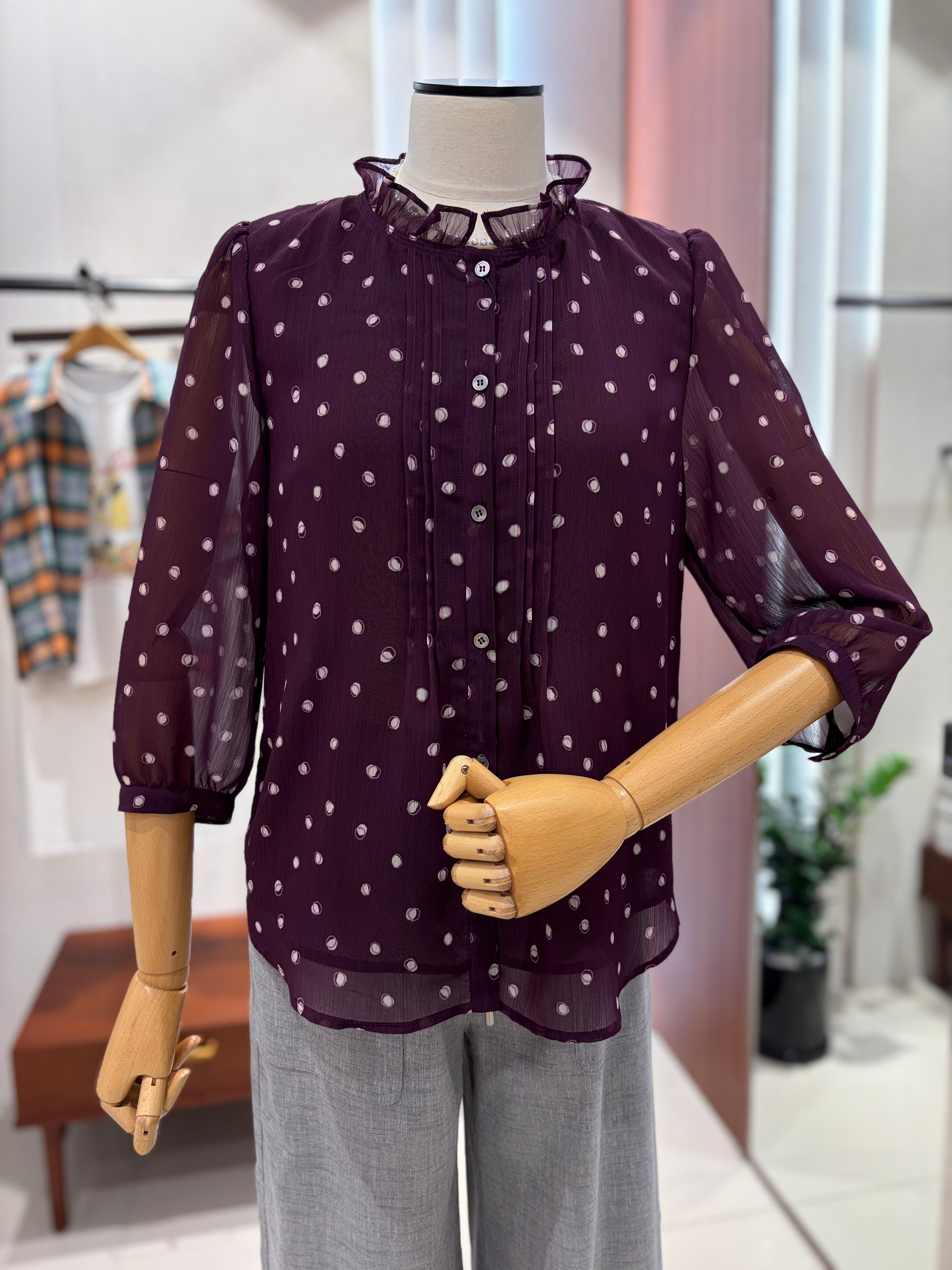 BCBG 노원점 트윈 도트 블라우스 B6C7B411_이미지