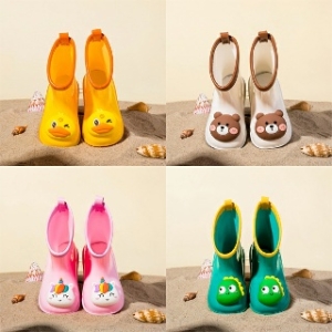 말랑말랑 유아동 경량 장화 3D 입체 애니멀 캐릭터 레인부츠_이미지