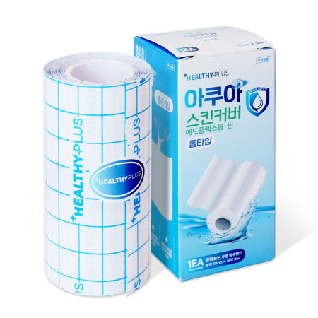  헬씨플러스 아쿠아 방수밴드 스킨커버 롤타입 7.5cm x 3m