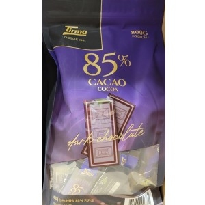 코스트코 커클랜드 티르마 85% 다크초콜릿 800g TIRMA 디저트 간식 (1개)_이미지