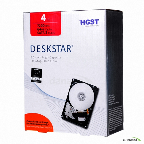 HGST Deskstar 패키지 7200/64M (HDS724040ALE640, 4TB)_이미지
