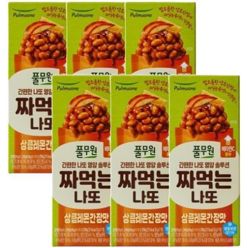 풀무원 짜먹는나또 상큼레몬간장맛 210g (30g x 7개) (6개)_이미지