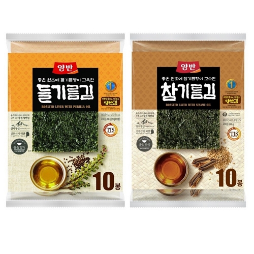 동원F&B 들기름김 20g+참기름김 20g (10개)_이미지