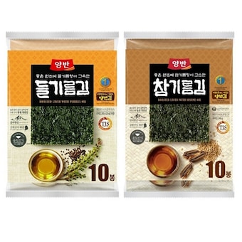 동원F&B 들기름김 20g+참기름김 20g