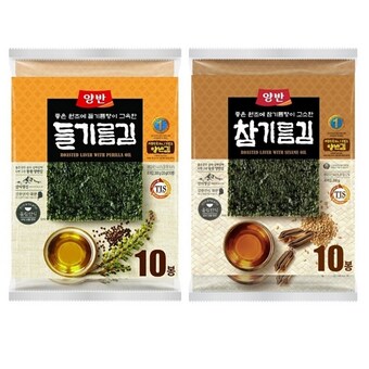 동원F&B 들기름김 20g+참기름김 20g