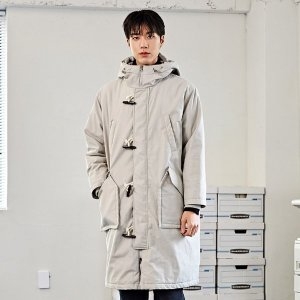 커스텀어스 토글 버튼 후드 롱 패딩 CXS23WWPJA04