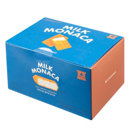 라라스윗 생우유 모나카 아이스크림 4개입 560ml