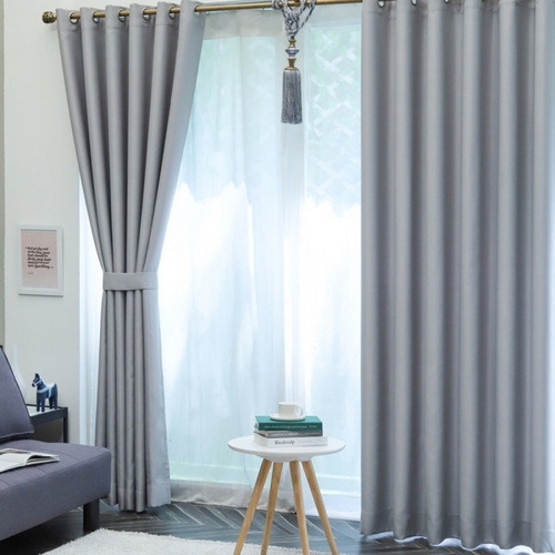 뷰하우스 루시드 사계절 아일렛 암막커튼세트 (2장, 중형, 135x230cm)_이미지