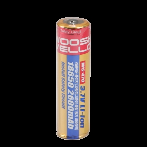우신 후레쉬용 충전 리튬이온 배터리 18650 2600mAh