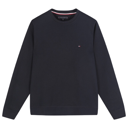 타미힐피거 솔리드 스웨트 T12C0TPO01CMT2 (DW5, 네이비)_이미지