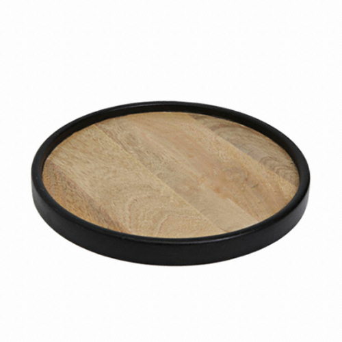 모노뜨 시리 블랙라인 원형트레이 (중)_이미지