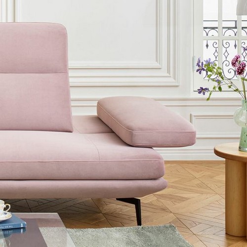 에싸 프레소 스윙기능 리브 패브릭 소파 3.5인용 (스툴별도)_이미지