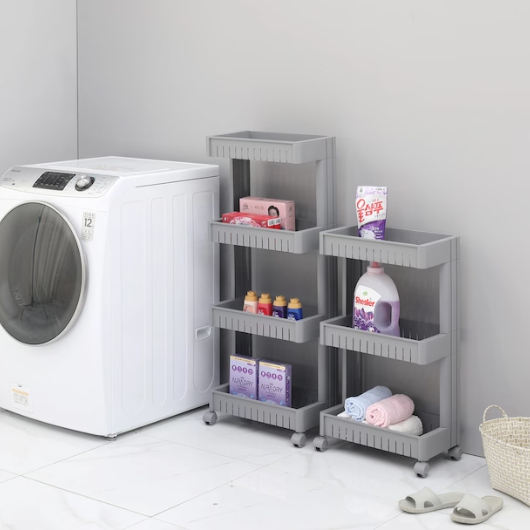 웰이즈 이동식 중형 4단 트롤리