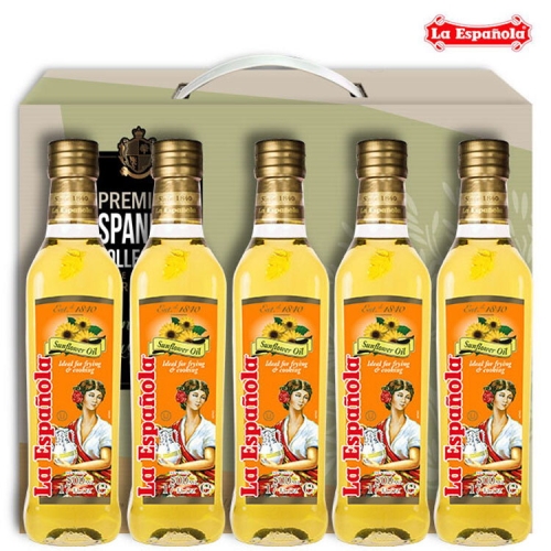 에스파뇰라 해바라기유 500ml 5병 선물세트_이미지