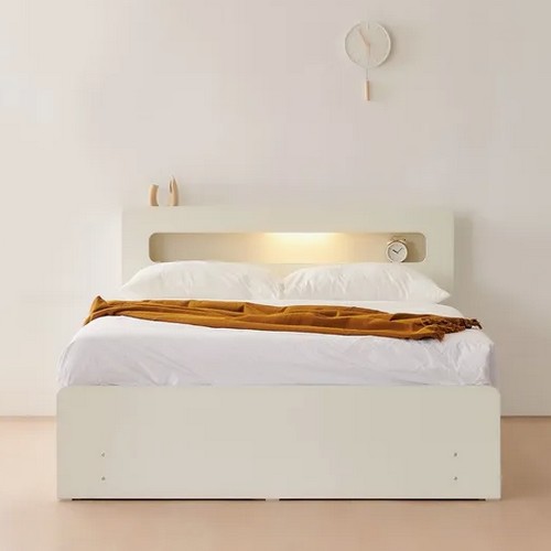 동서가구 룸인 LED 2단 4서랍 수납침대 Q (9존독립)