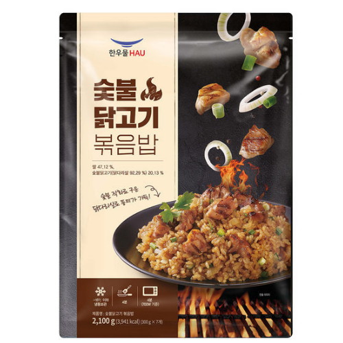 한우물(HAU) 숯불 닭고기볶음밥 7개입 2.1kg (2개)_이미지