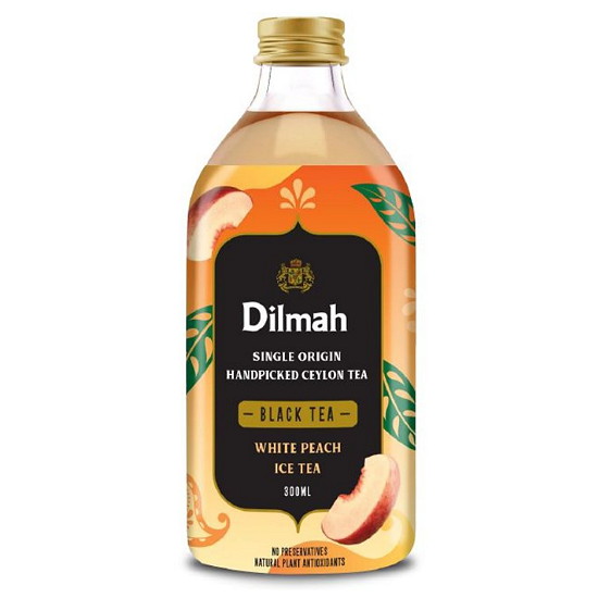 딜마 화이트 피치 블랙티 300ml (12개)_이미지