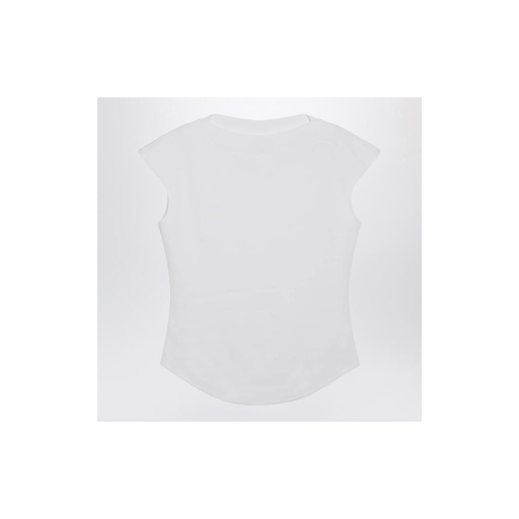 알렉산더맥퀸 White cotton T shirt AA9I0021J095CCO/XM_ALAIA-000_108-36 White_이미지