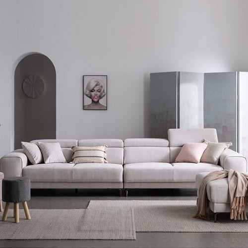 헤이미쉬홈 모아나 이지클린 아쿠아텍스 패브릭 소파 6인용 (스툴포함)_이미지