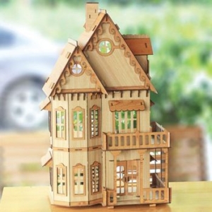 [불명] 3D입체퍼즐  Gothic House 건축물 목재모형 퍼즐갤러리