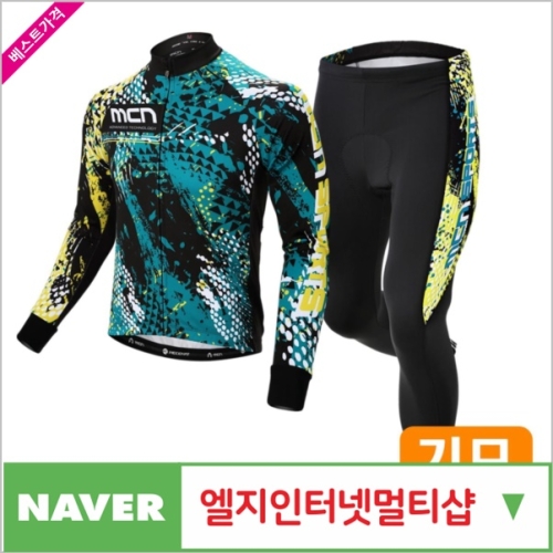  MCN 스포츠의류 겨울용 기모 란슬롯 상하의 세트
