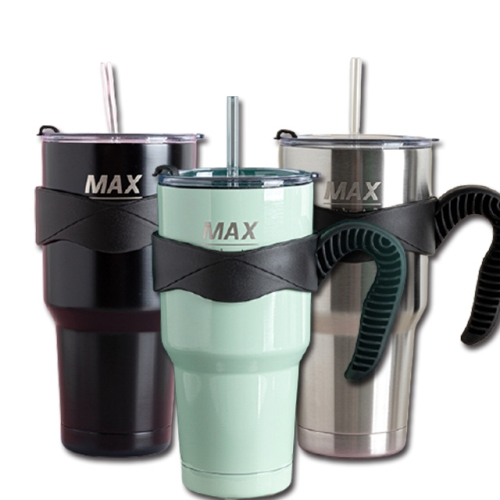 키친아트 2중 스텐 진공 빨대텀블러 대용량 손잡이 텀블러900ml