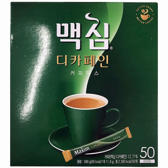 동서식품 맥심 디카페인 커피믹스 스틱 50개입 (18개)_이미지