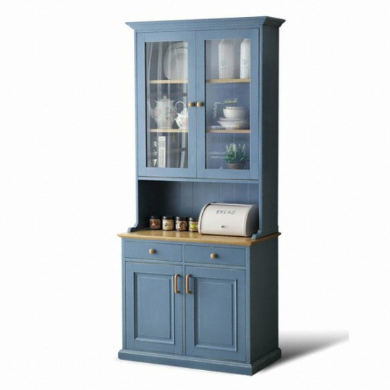 꿈에그린 아메리칸 빈티지 주방장식장 900 블루_이미지