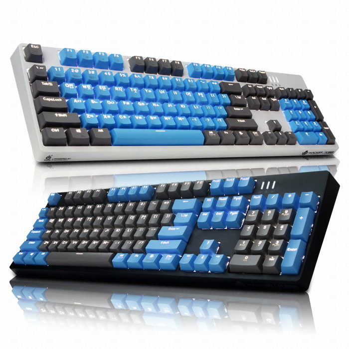 앱코 HACKER K661 카일 광축 완전방수 축교환 어썸블루 (화이트 V2, 클릭)